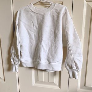 White ZARA Crewneck Sweatshirt